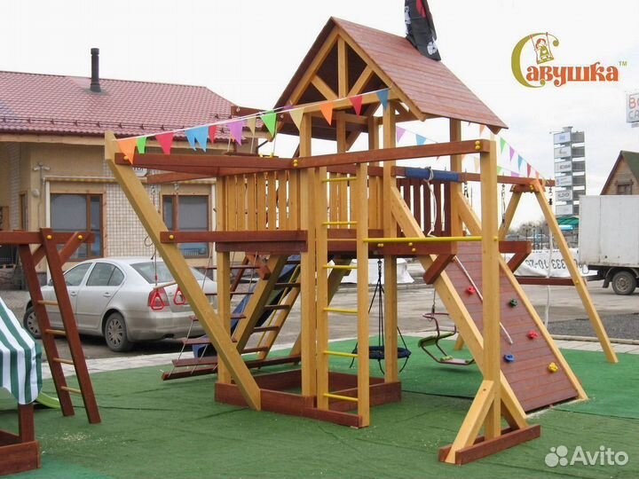 Детская спортивно игровая площадка Савушка Люкс 6