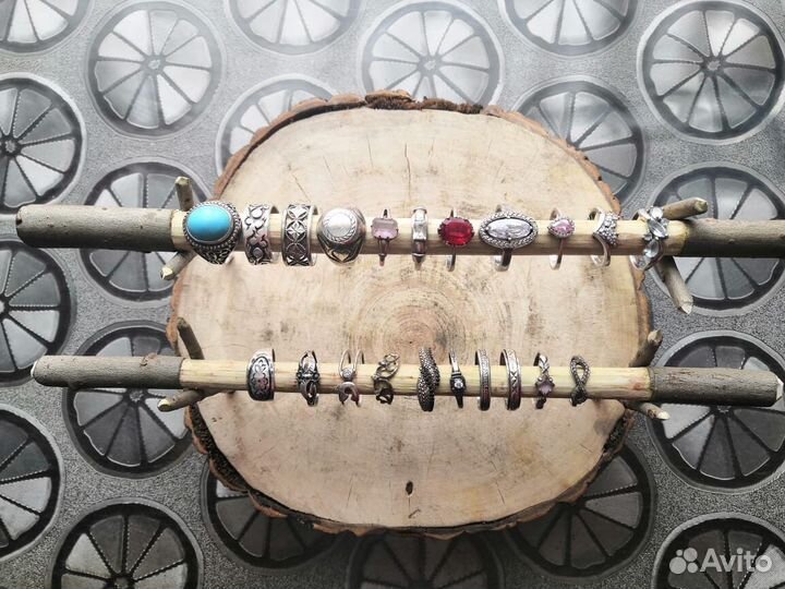 Серьги кольца серебро