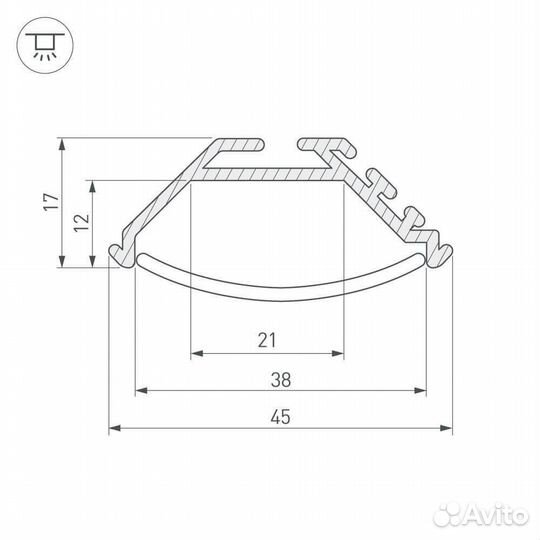 Профиль Arlight 020898 (2 м.)