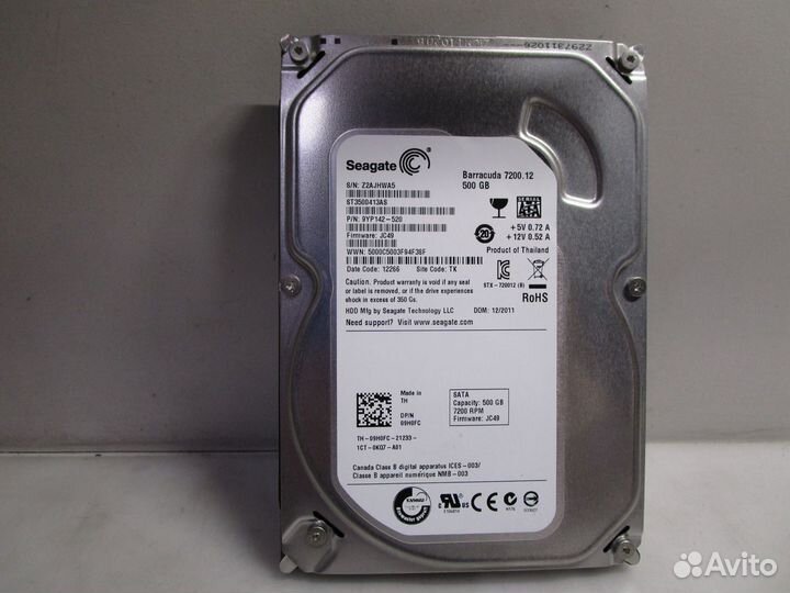 Жесткий диск 500Gb Seagate ST3500413AS