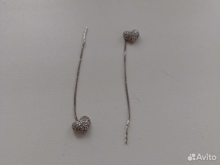 Серьги серебро новые