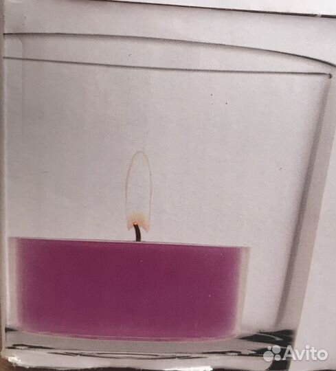 Набор стеклянных подсвечников