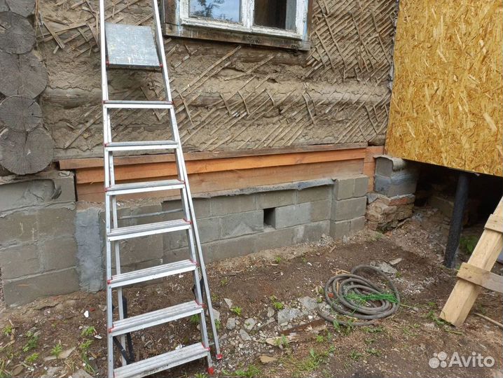 Замена венцов подьем домов, ремонт фундаментов