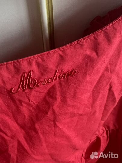 Платье нарядное для девочки 116 красное Moschino
