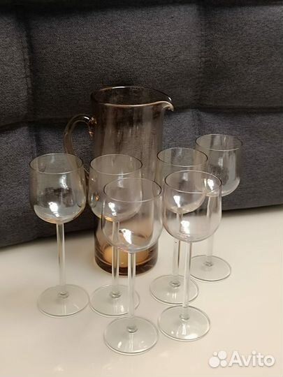 Бокалы цветное стекло СССР Антиквариат