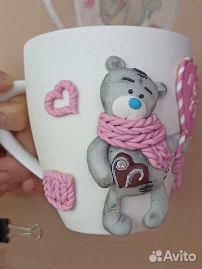 Подарок к 8 Марта/кружка с декором