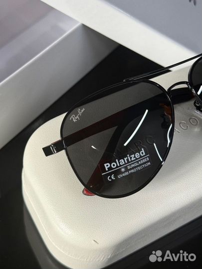 Солнцезащитные очки Ray Ban aviator полароид