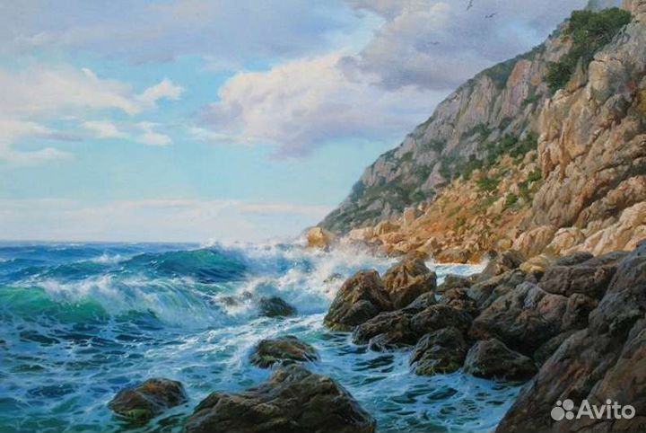 Картины маслом большие разные море парусники