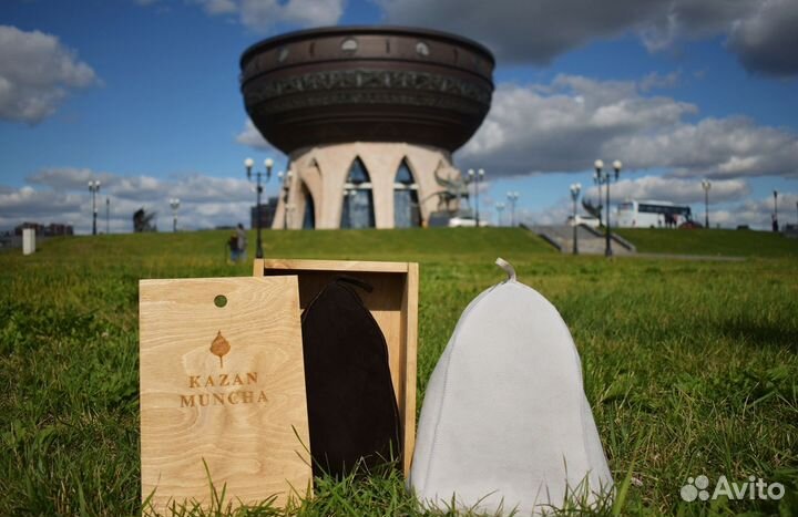 Банная шапка из овчины