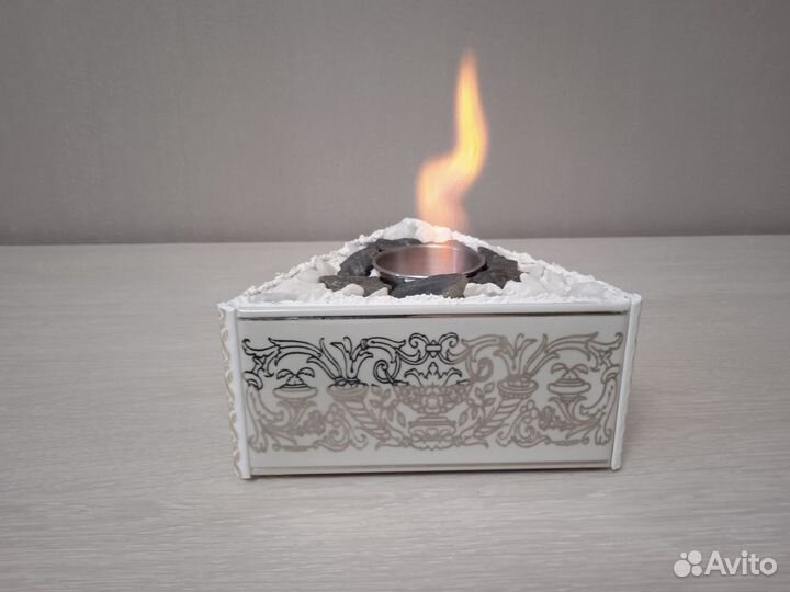 Биокамин настольный, свеча, отличный подарок