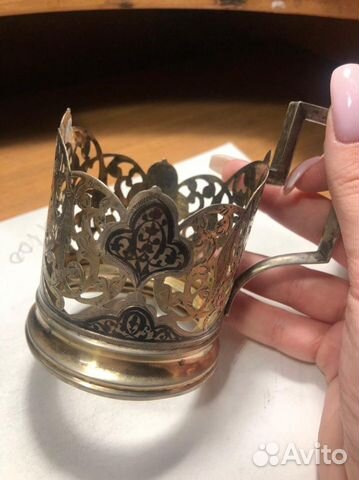 Подстаканник серебро 875 проба