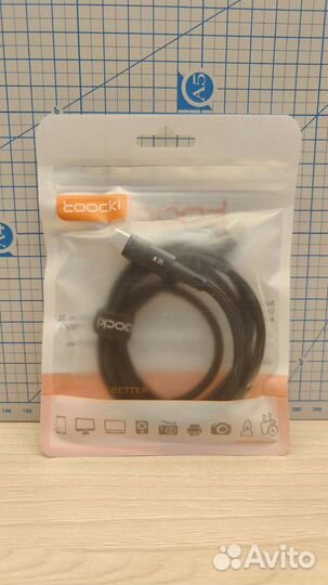 Кабель Toocki USB C USB A