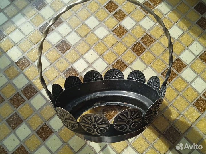 Конфетница мельхиоровая