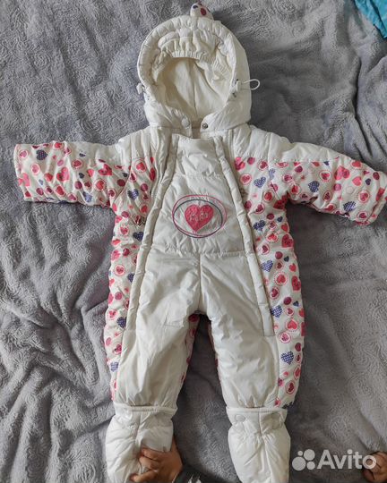 Зимний комбинезон для девочки 68