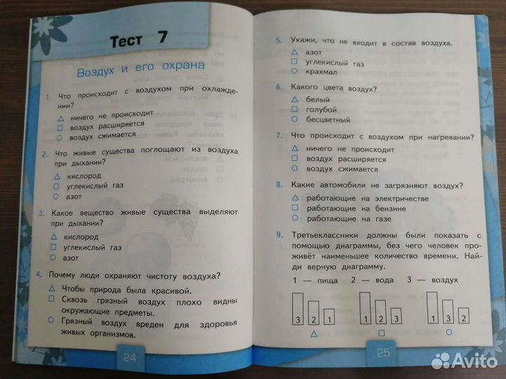 Окружающий мир Тесты 3 класс Тихомирова