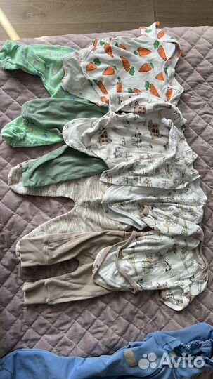 Детские вещи пакетом для мальчика 56 62 68