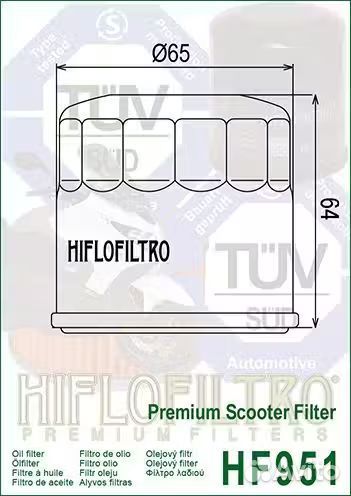 Hiflo filtro Фильтр масляный HF951