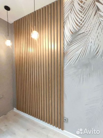 Декоративные рейки из дерева в квартиру