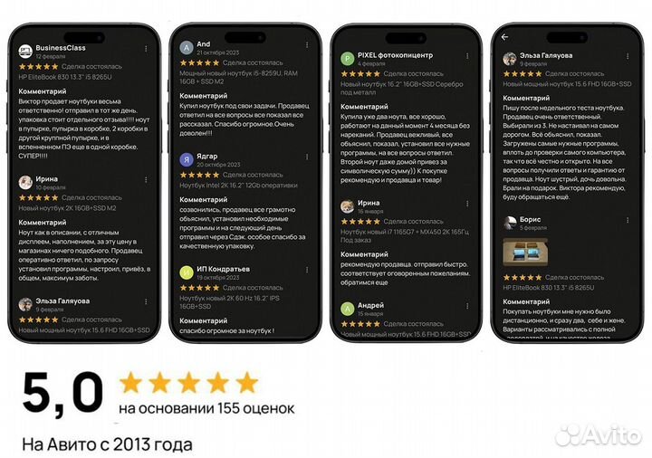 Ноутбук новый в пленках 16GB+SSD M.2 15.6 IPS