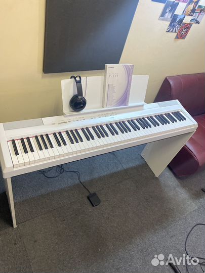 Цифровое пианино yamaha p115 чехол наушники стойка