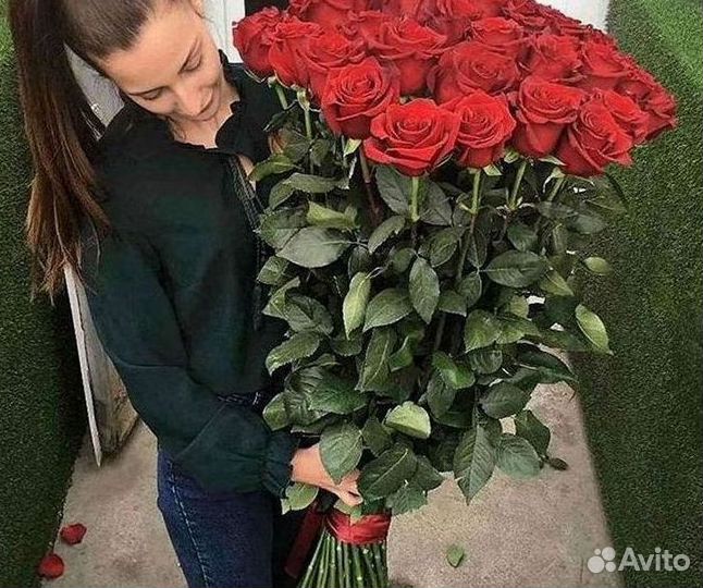 Высокие розы Букеты с доставкой