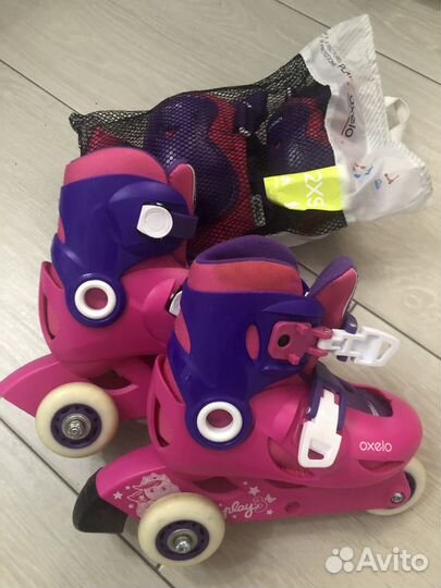 Ролики детские с защитой и ключами