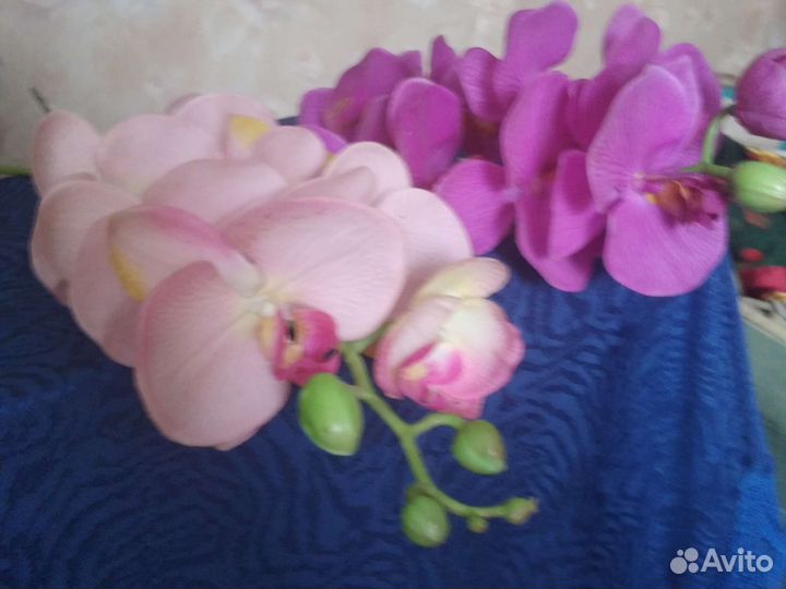 Венок.икеа.2).Орхидеи из латекса