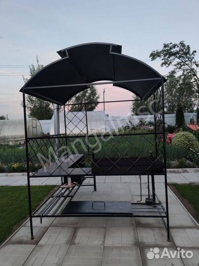 Мангал с крышей