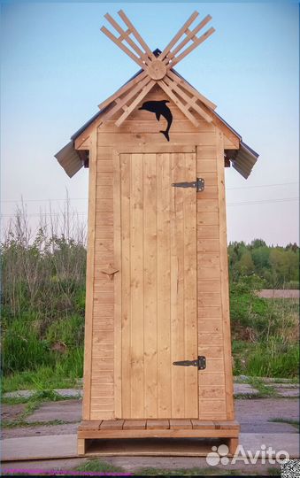 Дачный туалет деревянный JWL457