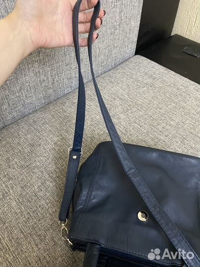 Сумка женская натуральная кожа кросс боди бу