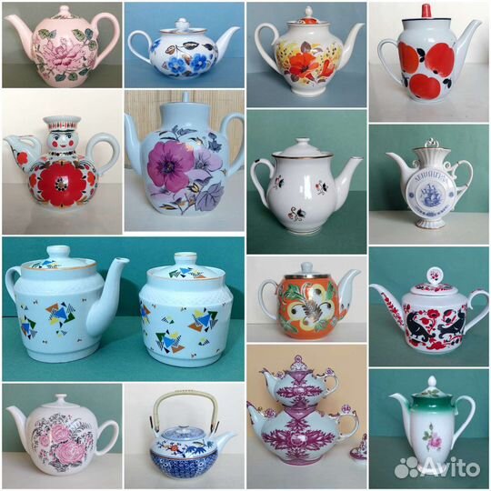 Чайник заварочный лфз Дулево Крытье лоз СССР