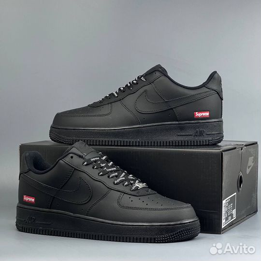Nike air force 1 low supreme black