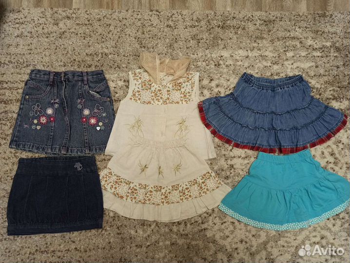 Вещи пакетами для девочки на 3-4 года 98-104 много