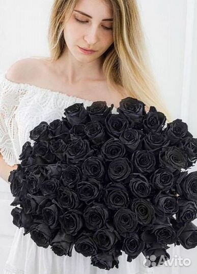 Чёрные розы Букеты доставка цветов