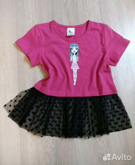 Футболка, жилетка, Рубашки - блузки для девочки