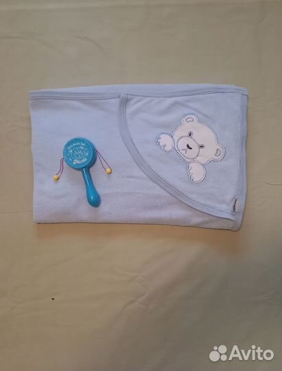 Полотенце детское с уголком-капюшоном