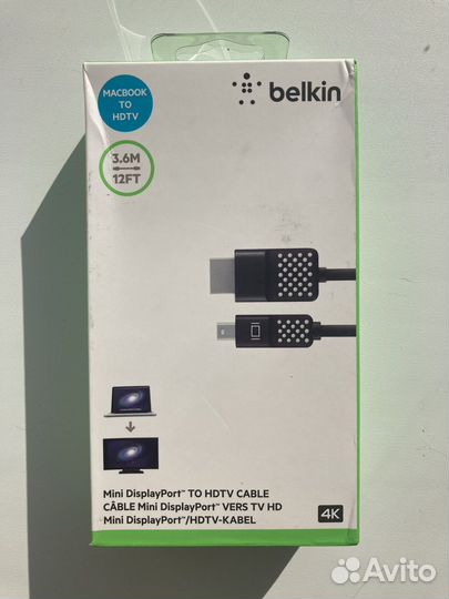 Кабель Belkin Mini DisplayPort на hdmi 3.6м