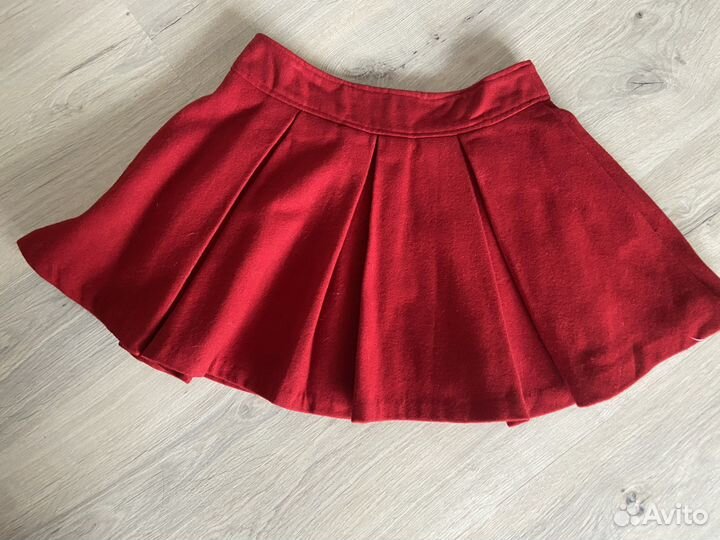 Мини юбка красная