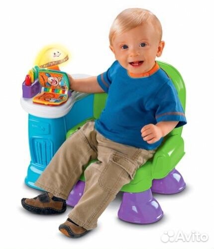 Fisher-Price музыкальный стульчик Смейся и учись