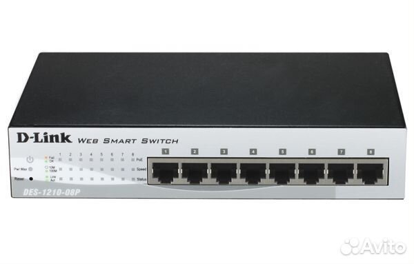 Коммутатор D - link DES-1210-08P