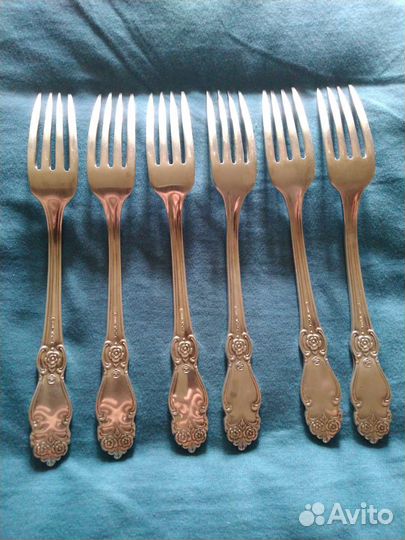Мельхиоровые столовые ложки,вилки СССР, Кольчугино