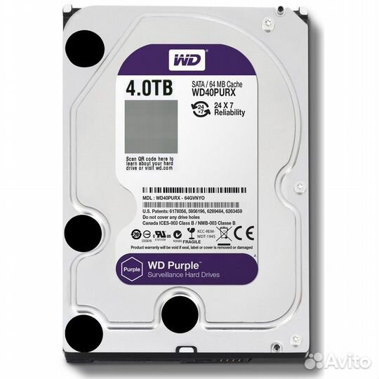 Western Digital WD Purple 4 тб WD40purz