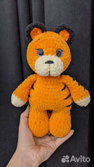 Вязаный Тигр Мишка Единорог