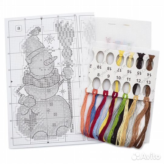 Р-318 Набор для вышивания на пластиковой канве мп