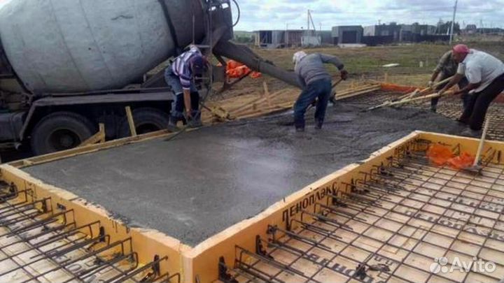 Бетон различных марок, лента 17 метров