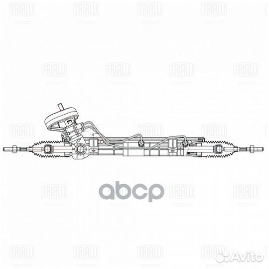 Рейка рулевая renault/lada logan/X-RAY 12- гидр