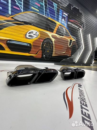 Насадка глушителя Mercedes C 63 AMG W205 C205 Black