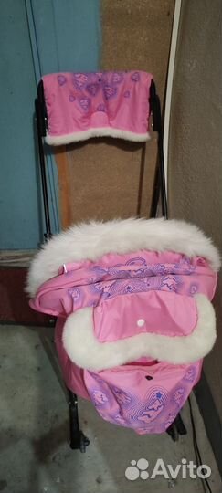 Санки розовые