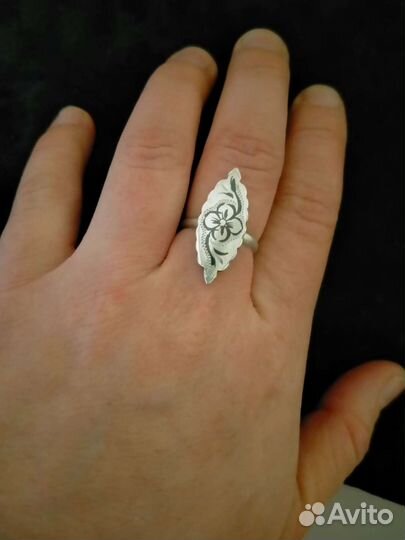 Серебряное кольцо винтаж СССР