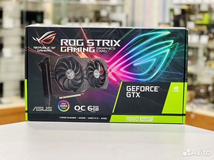 Видеокарта Asus Strix OC GeForce GTX 1660 Super